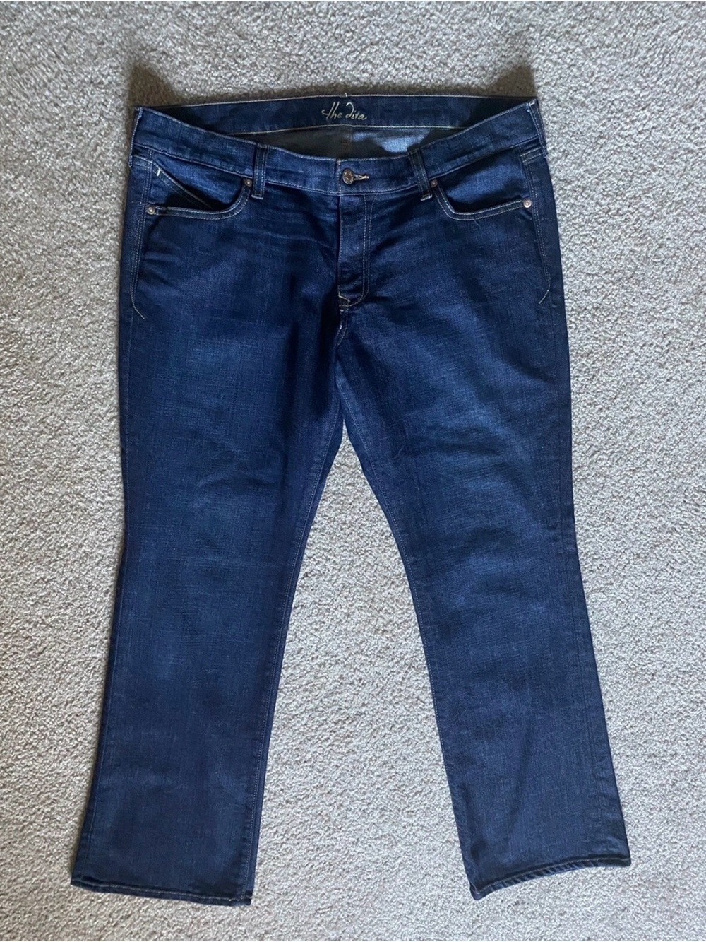 Old Navy The Diva Blue Denim Jeans Size 14 Short
